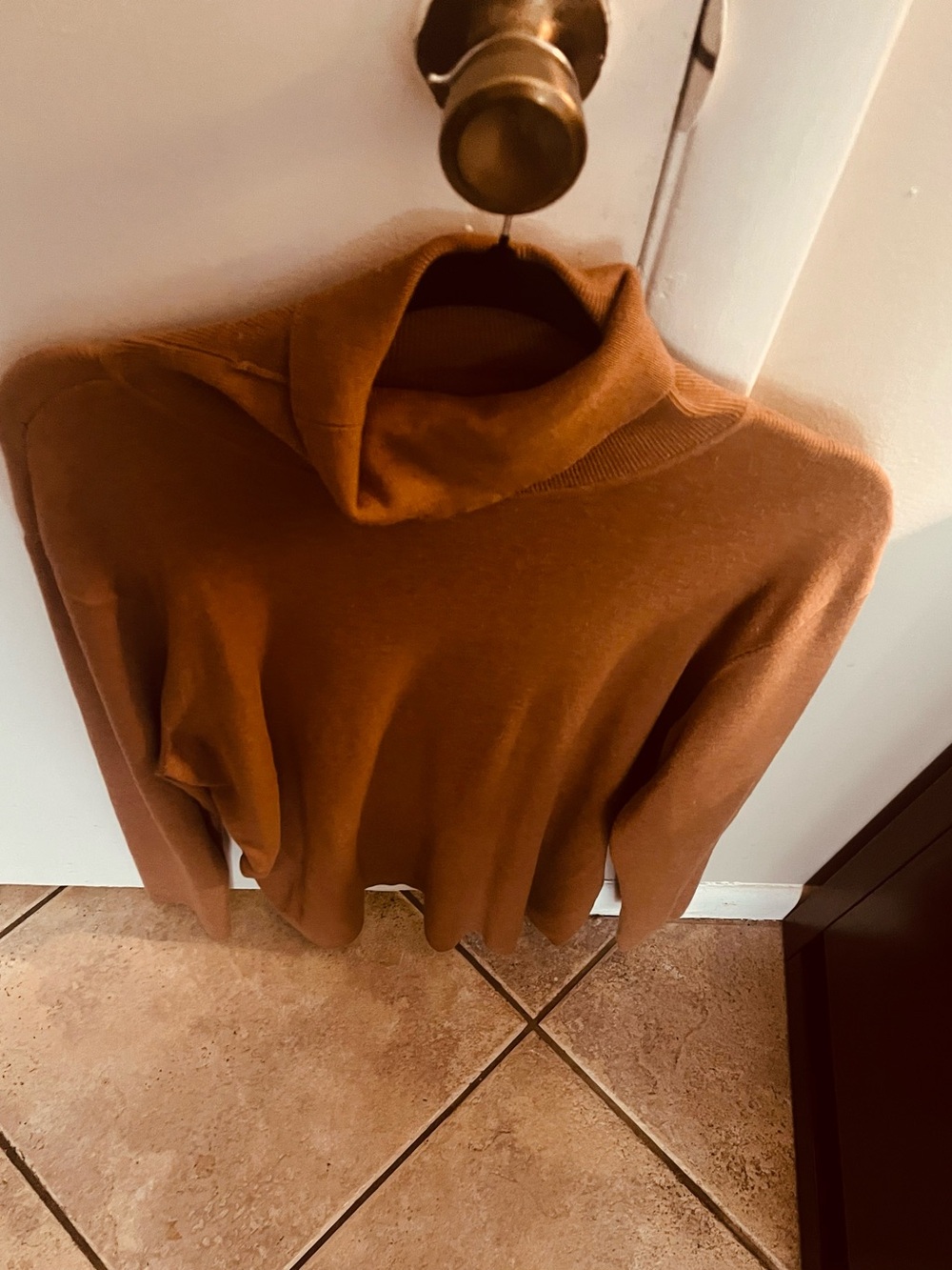 Chico's Warm Chestnut Brown Turtleneck Sweater